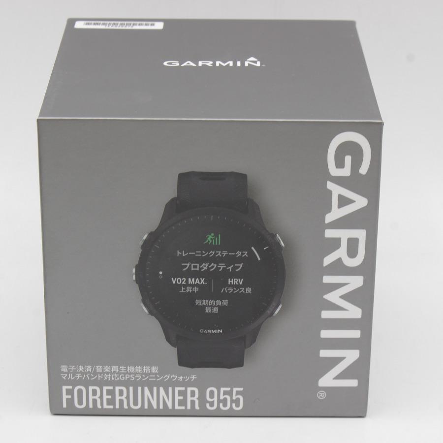 美品】GARMIN Forerunner 955 Black 010-02638-E0 スマートウォッチ  