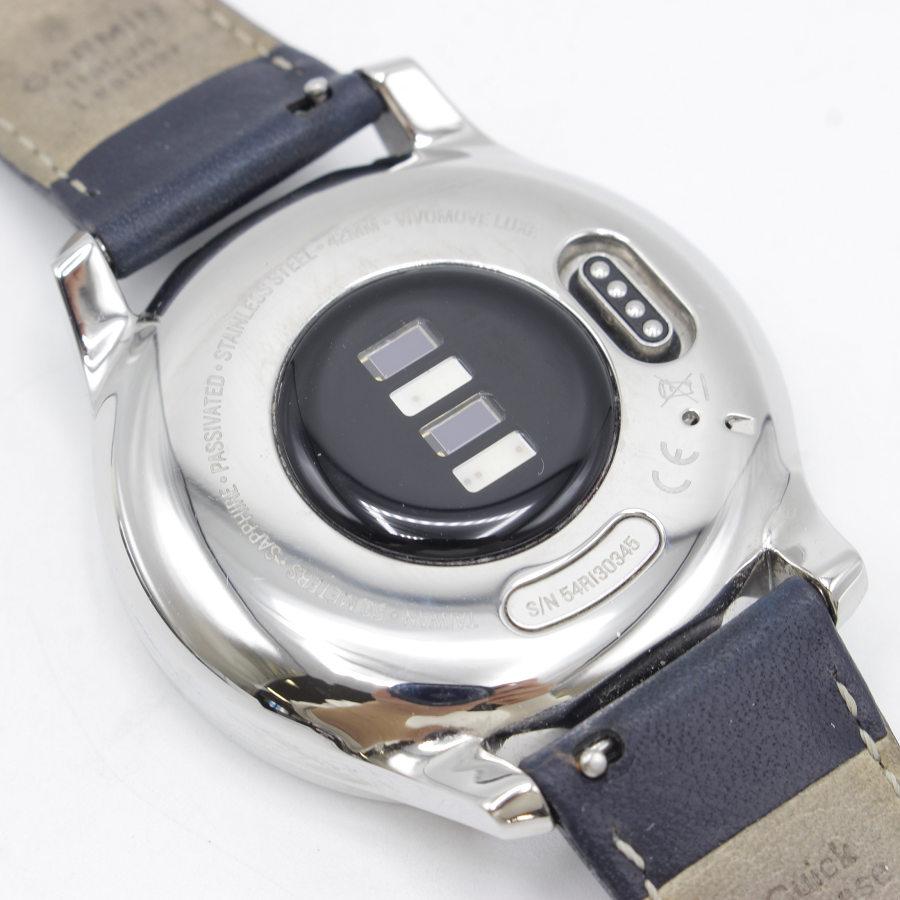 GARMIN vivomove Luxe Navy Leather / Silver 010-02241-70 スマート 