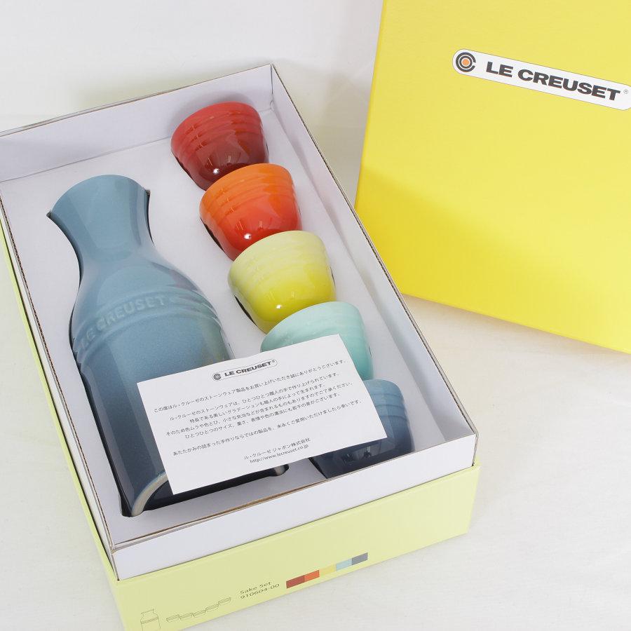 ル・クルーゼ21cm Le Creuset 【未使用】ル・クルーゼ SAKEセット レインボー