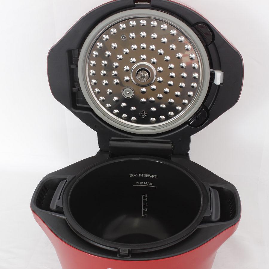 ヘルシオ シャープ ホットクック KN-HW24G-R レッド系 2.4L 水なし自動