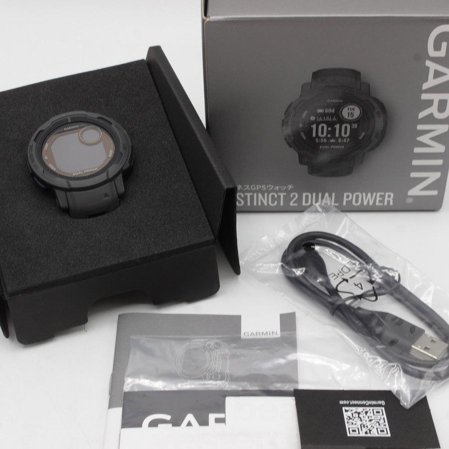 GARMIN Instinct 2 Dual Power Graphite 010-02627-40 スマート  