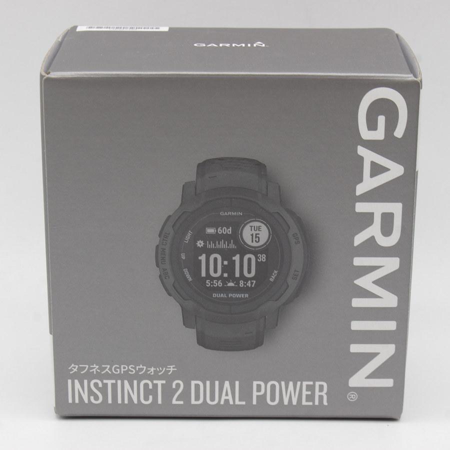 美品】 GARMIN Instinct 2 Dual Power Graphite 010-02627-40 スマート  