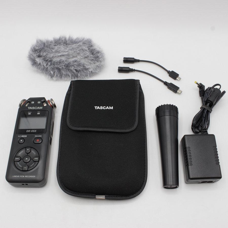 TASCAM DR-05X リニアPCMレコーダー　アクセサリーパック TASCAM 【美品】TASCAM DR-05X アクセサリーパッケージ+SDカードセット