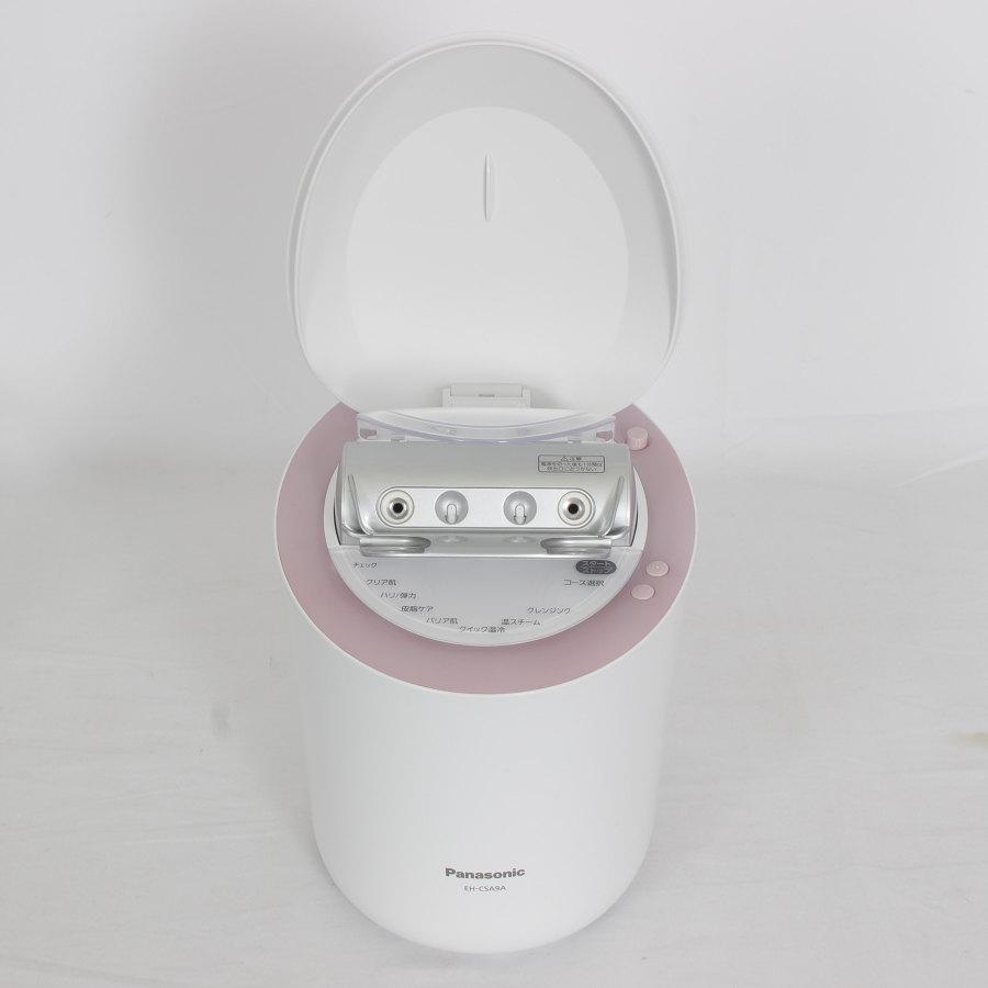 ナノケア 【美品】パナソニック スチーマー EH-CSA9A-P W温冷エステ 