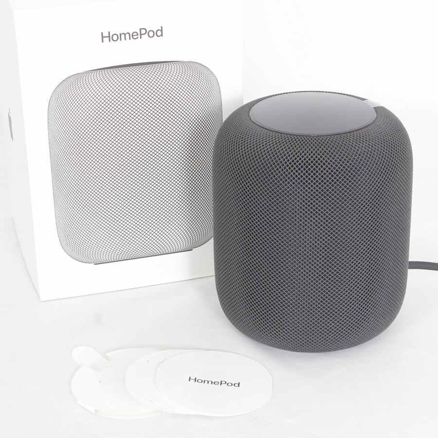 Apple - 【美品】Apple Pod MQHW2J/A スペースグレイ スマートスピーカー ホームポッド アップル 本体 Apple 【美品】Apple HomePod MQHW2J/A スペースグレイ スマート