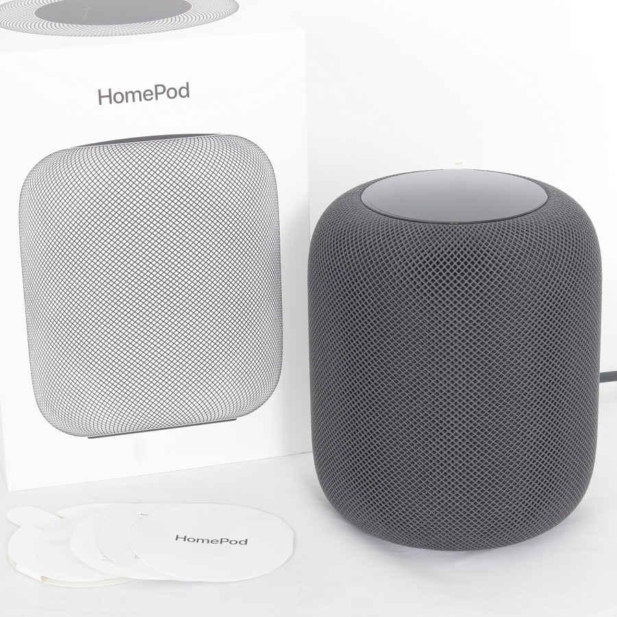 ボーナスストア+5%【美品】Apple HomePod MQHW2J/A スペースグレイ  