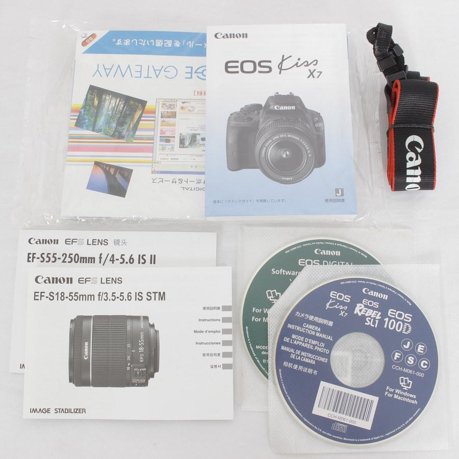 キヤノン EOS Kiss X7 ダブルズームキット デジタル一眼レフ EF-S18-55mm/EF-S55-250mm付属 KISSX7-WKIT 本体 | EOS Kiss | 11