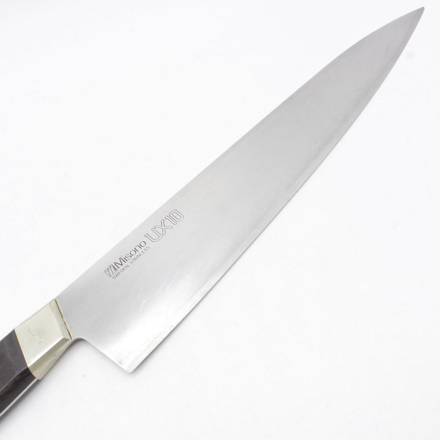 【倍々ストア+5％】ミソノ UX10 牛刀 No.715 一尺 鍔付柄 刃渡り約300mm 洋包丁 |  | 01