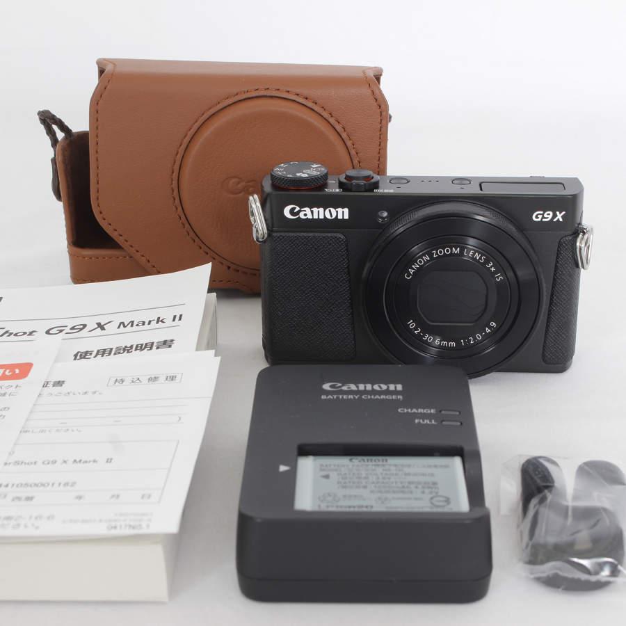 美品 Canon PowerShot G9X MarkII 本体 バッテリー2個 美品Canon PowerShot G9 X Mark IIデジカメ