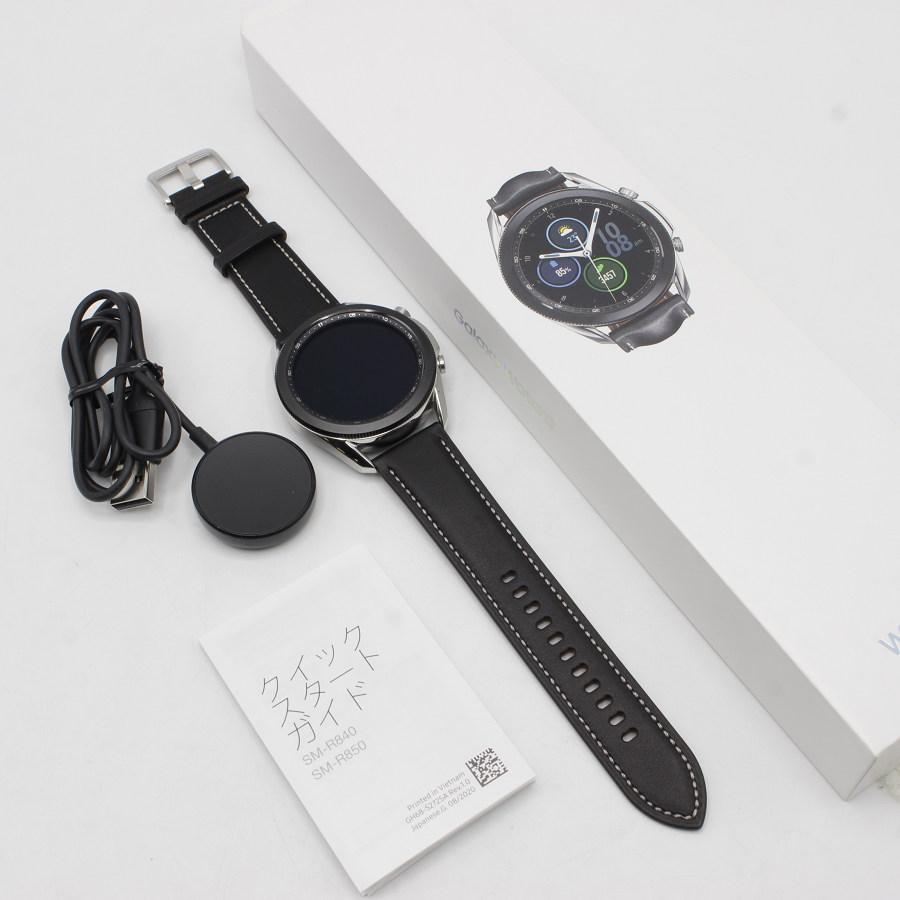 Galaxy Watch SAMSUNG Watch3 45mm SM-R840NZSAXJP シルバー  