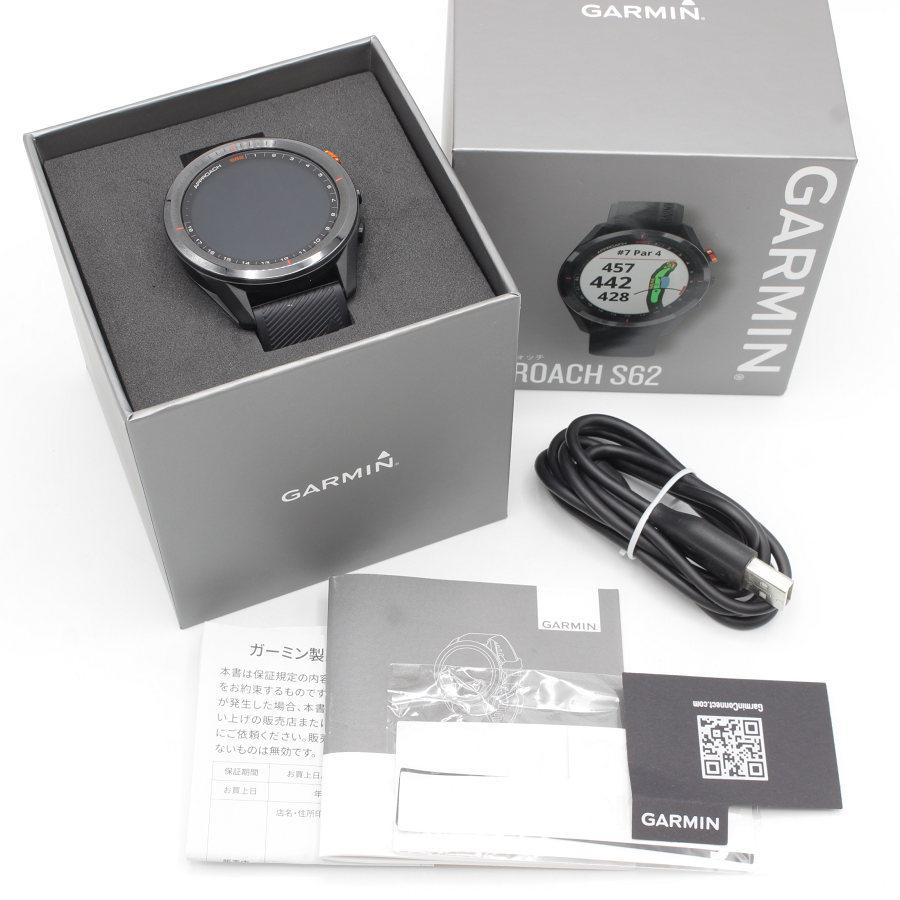 美品】GARMIN Approach S62 Black 010-02200-20 ゴルフナビ スマート