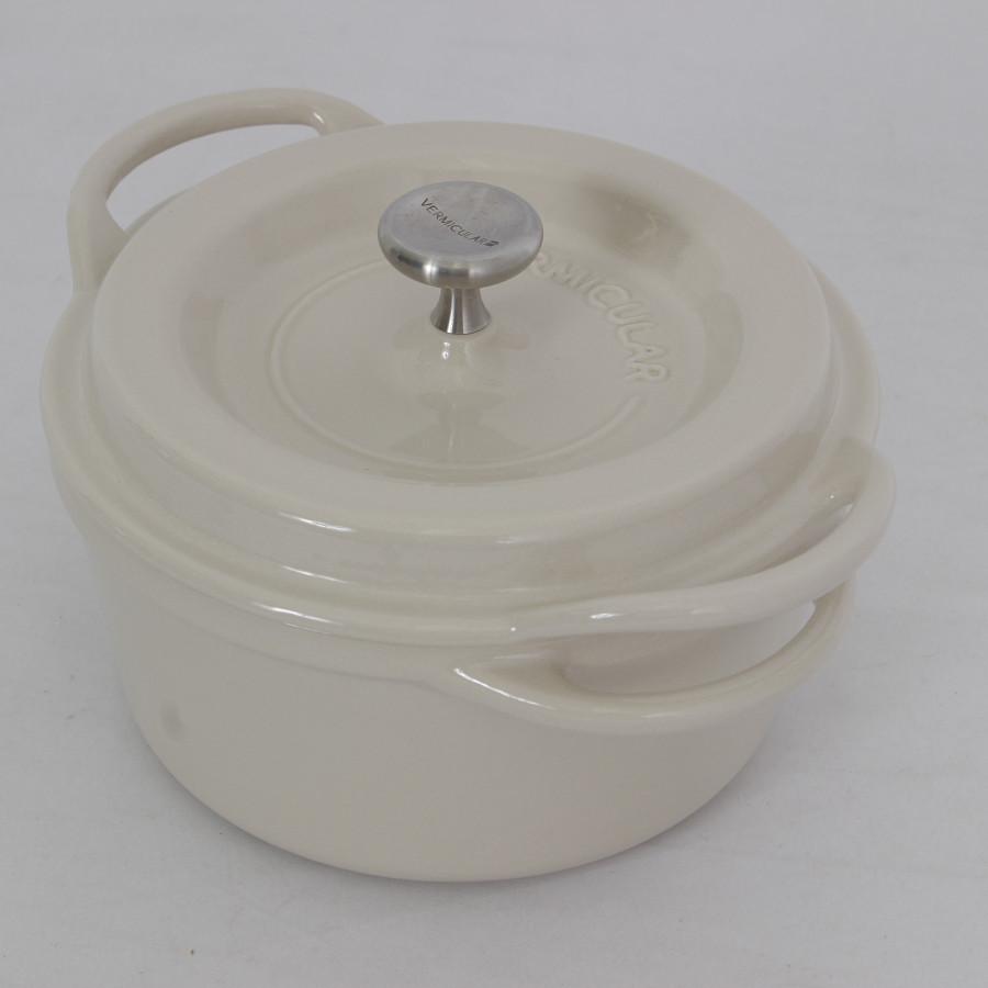 【ボーナスストア+5%】バーミキュラ オーブンポットラウンド 14cm NBG14R ナチュラルベージュ 無水 ホーロー 両手鍋 本体 |  | 12