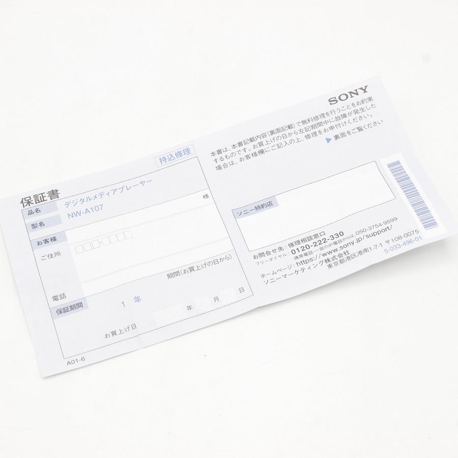 WALKMAN 【美品】SONY NW-A107-L 64GB ハイレゾ音源対応 ポータブル