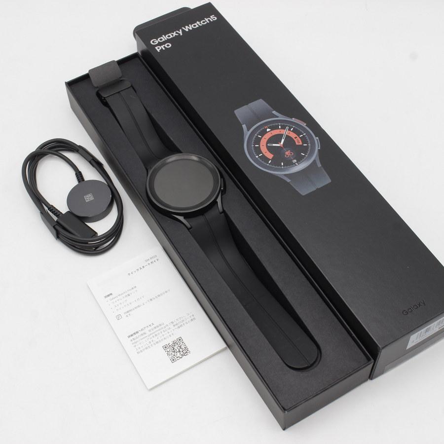 美品】SAMSUNG Galaxy Watch5 Pro 45mm SM-R920NZKAXJP ブラック 