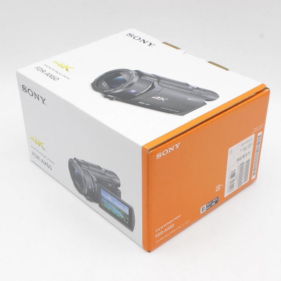 【新品】ソニー ハンディカム FDR-AX60 BC デジタル 4K ビデオカメラ レコーダー ブラック 64GB Handycam 本体 |  | 01