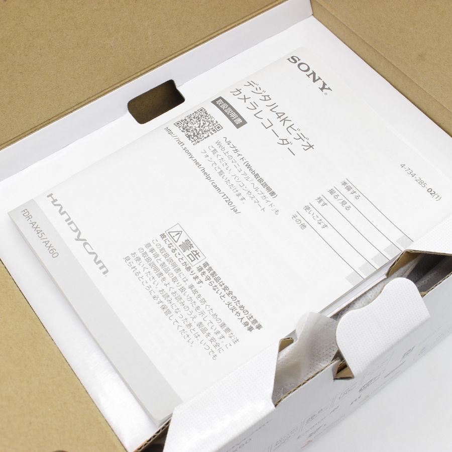 【新品】ソニー ハンディカム FDR-AX60 BC デジタル 4K ビデオカメラ レコーダー ブラック 64GB Handycam 本体 |  | 02