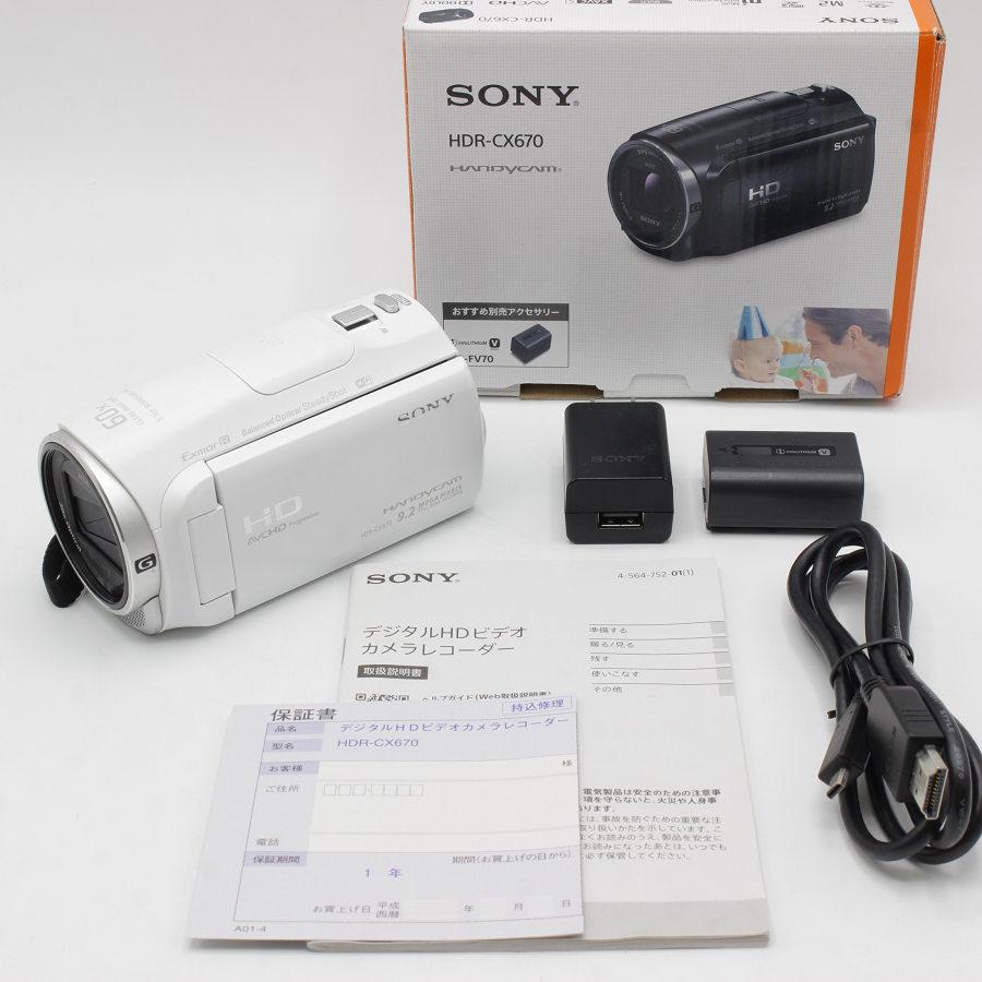 美品 5回程使用］SONY HDR-CX670 ビデオカメラカメラレコーダー