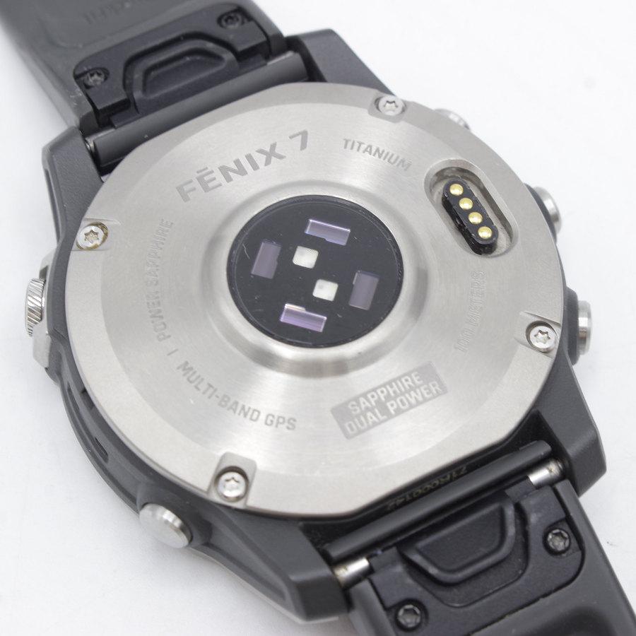 ボーナスストア+5％【美品】GARMIN fenix 7 Sapphire Dual Power Ti/Chestnut Leather Band 010-02540-43 スマートウォッチ ガーミン フェニックス 本体 |  | 04