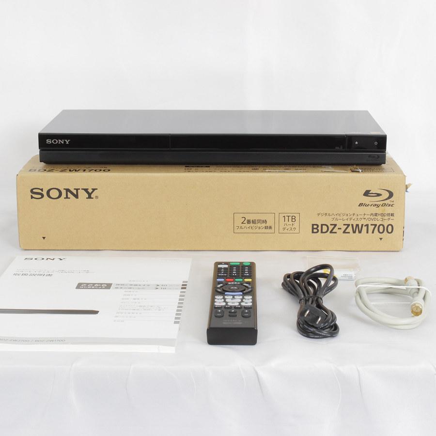【ボーナスストア+5％】SONY ブルーレイレコーダー BDZ-ZW1700 1TB 2チューナー 長時間録画/W録画対応 ソニー 本体 | 