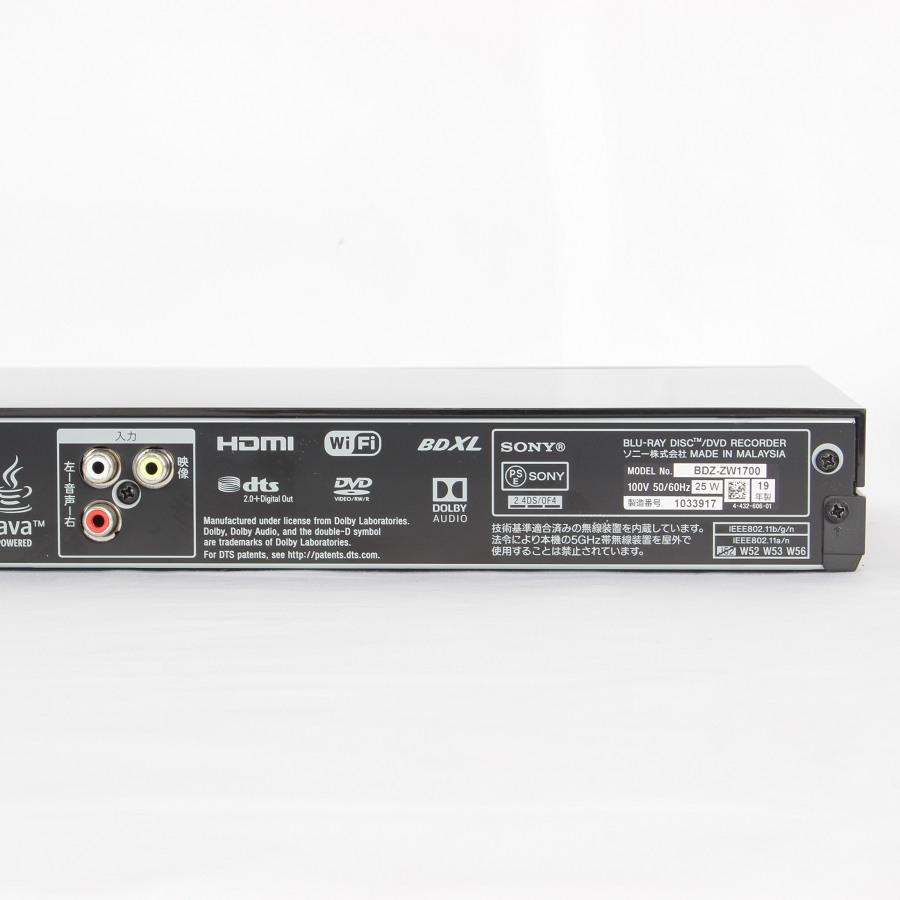 【ボーナスストア+5％】SONY ブルーレイレコーダー BDZ-ZW1700 1TB 2チューナー 長時間録画/W録画対応 ソニー 本体 |  | 05