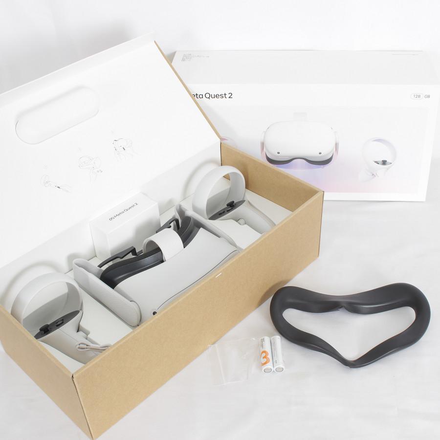 ボーナスストア+5％【美品】Meta Quest 2 128GB VR ヘッドマウントディスプレイ ヘッドセット メタクエスト2 オキ