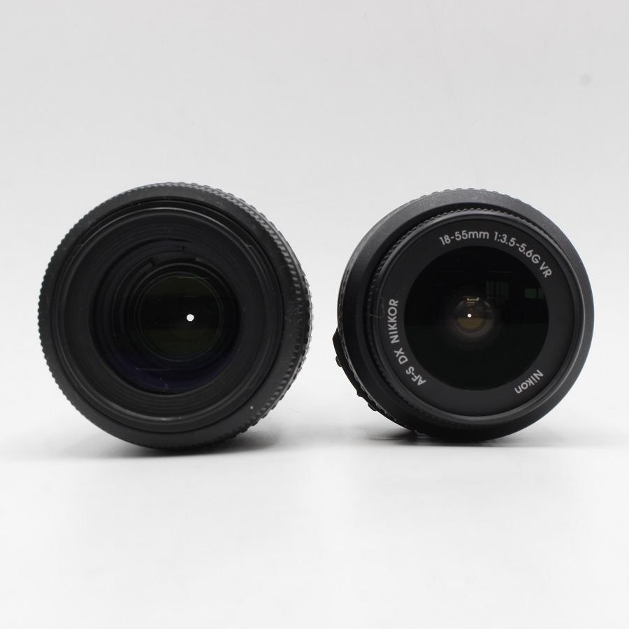 【ボーナスストア+5％】Nikon D3200 200mm ダブルズームキット ブラック デジタル一眼レフカメラ 18-55mm/55-200mm付属 D3200WZ200BK ニコン 本体 |  | 07