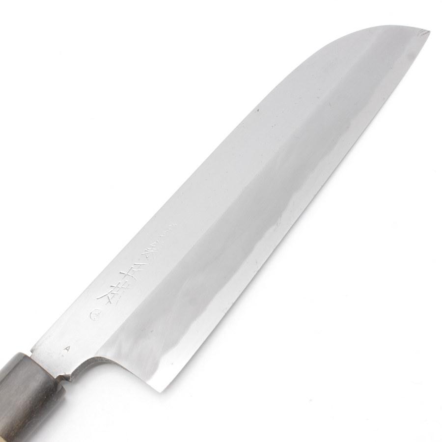 【ボーナスストア+5％】築地正本 秀 青鋼  鎌型薄刃包丁 七寸半 栗型柄 刃渡り約230mm 和包丁 |  | 01