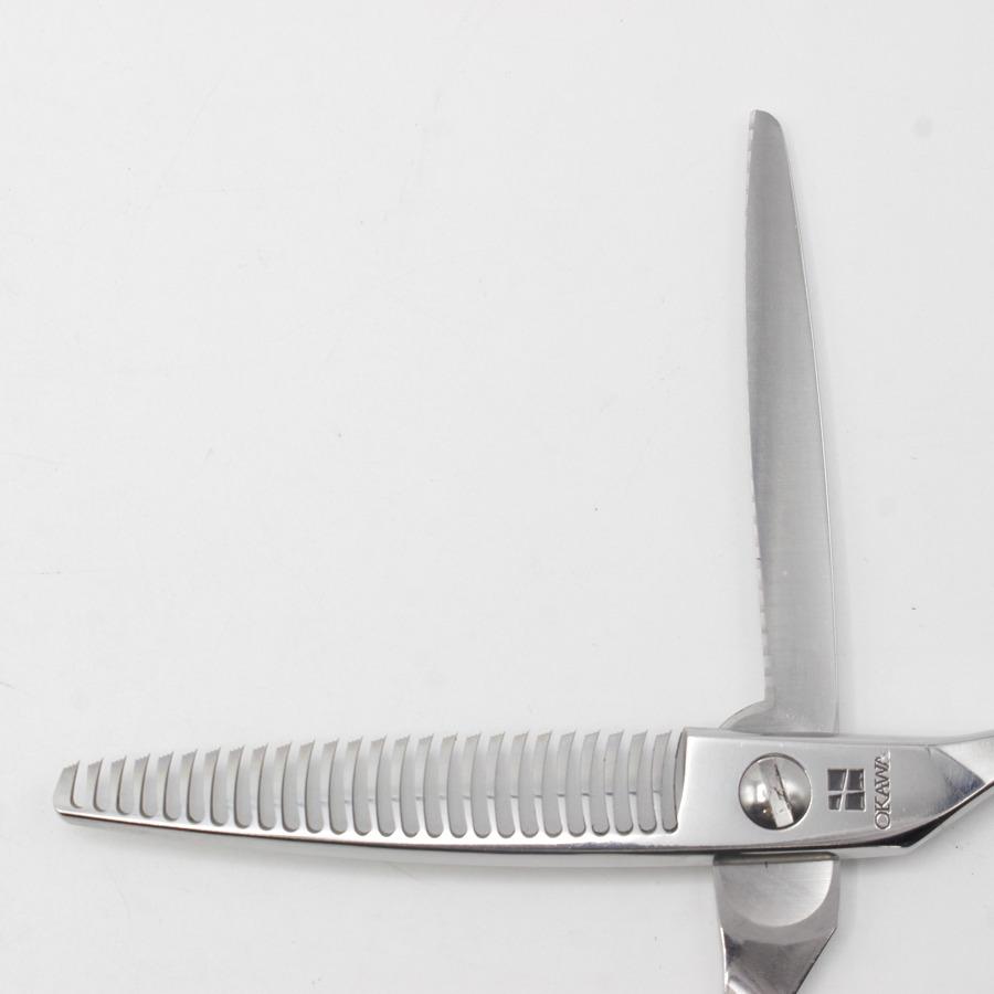 ボーナスストア+5％【美品】オオカワプロシザーズ HC263 セニング 5.8インチ メガネハンドル 26目3溝 約35%〜40% |  | 02