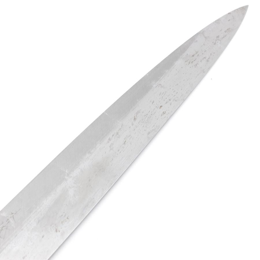 【ボーナスストア+5％】堺 源明〓 謹作 本焼 柳包丁 一尺 栗型柄 刃渡り約300mm 和包丁 柳刃 波紋なし |  | 04