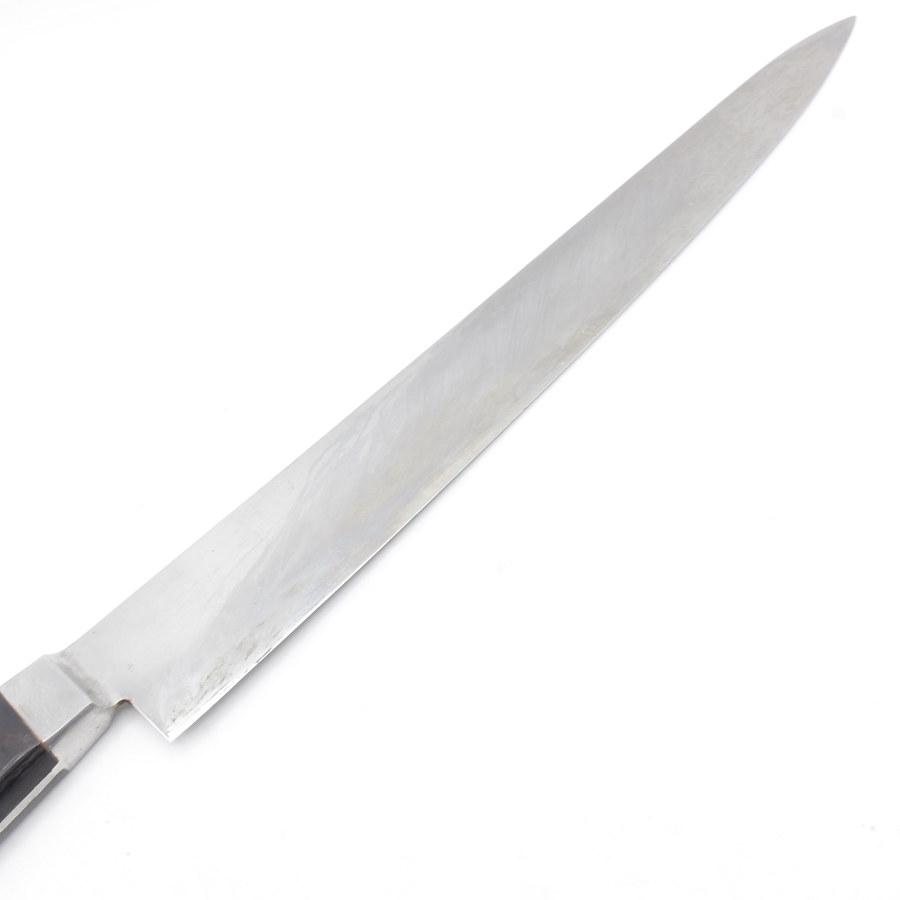 【ボーナスストア+5％】堺孝行 スウェーデン鋼 筋引包丁 一尺 鍔付柄 刃渡り約300mm 洋包丁 |  | 01