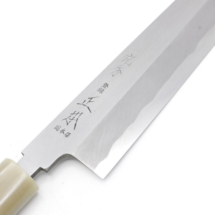 ボーナスストア+5％【美品】正本総本店 切付包丁 九寸 栗型柄 刃渡り約270mm 和包丁 |  | 03