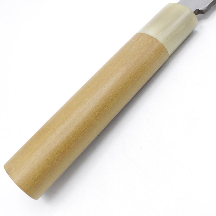 ボーナスストア+5％【美品】正本総本店 寿司切り包丁 七寸半 小判型柄 刃渡り約225mm 和包丁 |  | 02