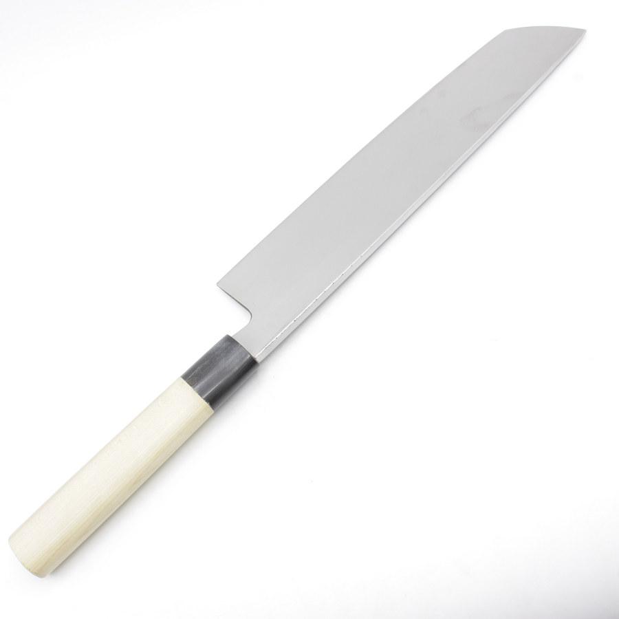 ボーナスストア+5％【未使用】有次 上 鱧切包丁 一尺 栗型柄 刃渡り約300mm 和包丁 ハモ切り |  | 05