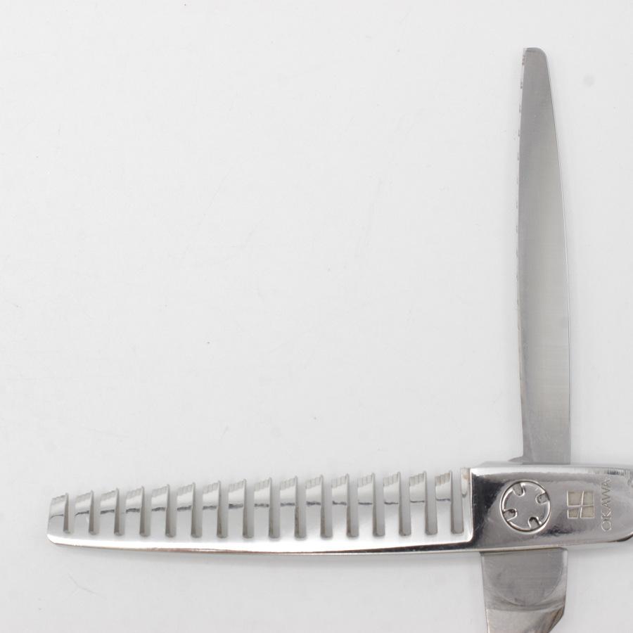 ボーナスストア+5％【美品】オオカワプロシザーズ SG163 セニング 5.8インチ メガネハンドル 16目3段 約35%〜40% |  | 02