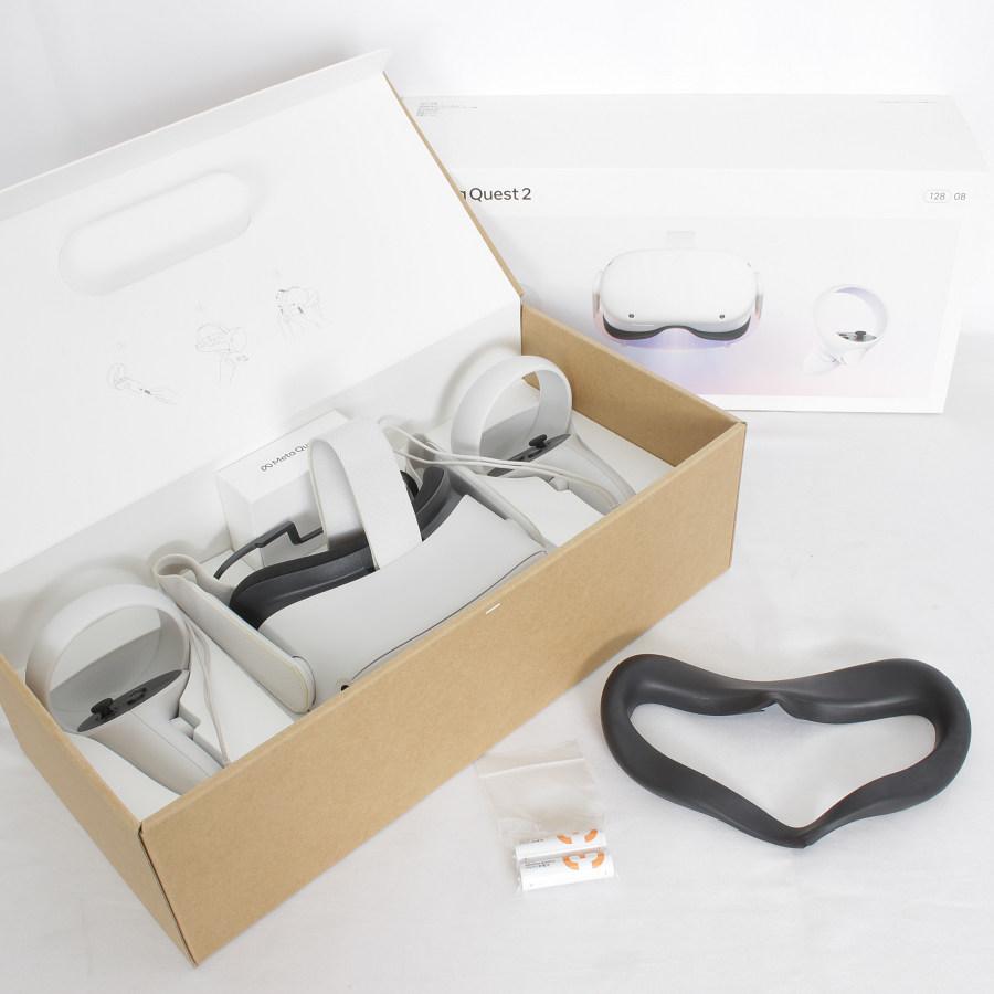 【ボーナスストア+5％】Meta Quest 2 128GB VR ヘッドマウントディスプレイ ヘッドセット メタクエスト2 オキ