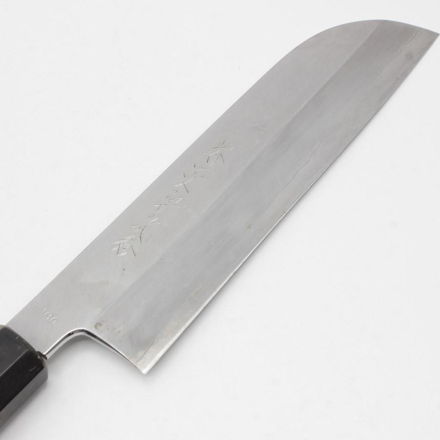 【ボーナスストア+5％】堺一文字光秀 V10 本霞 鎌型薄刃包丁 六寸半 八角柄 刃渡り約200mm 和包丁 |  | 01