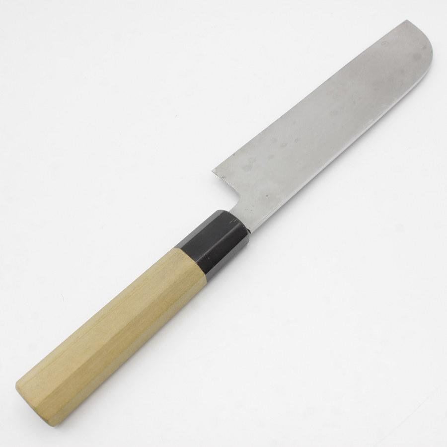 【ボーナスストア+5％】堺一文字光秀 V10 本霞 鎌型薄刃包丁 六寸半 八角柄 刃渡り約200mm 和包丁 |  | 05