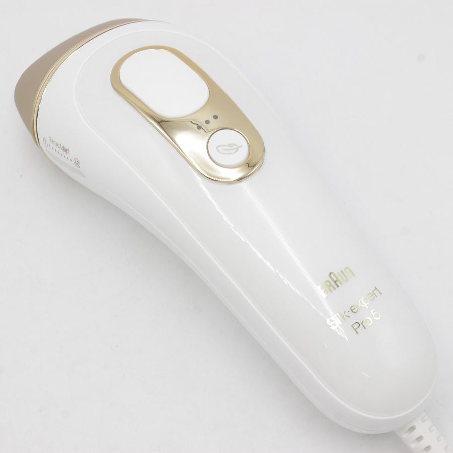 ボーナスストア+5％【美品】ブラウン シルクエキスパート Pro5 PL-5137 脱毛器 本体 |  | 01