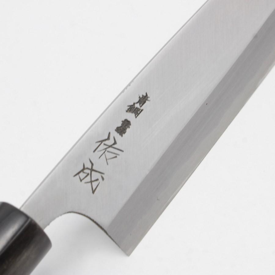 【ボーナスストア+5％】佑成 青鋼 身卸出刃包丁 七寸 栗型柄 鞘付 刃渡り約215mm 和包丁 スケナリ |  | 03