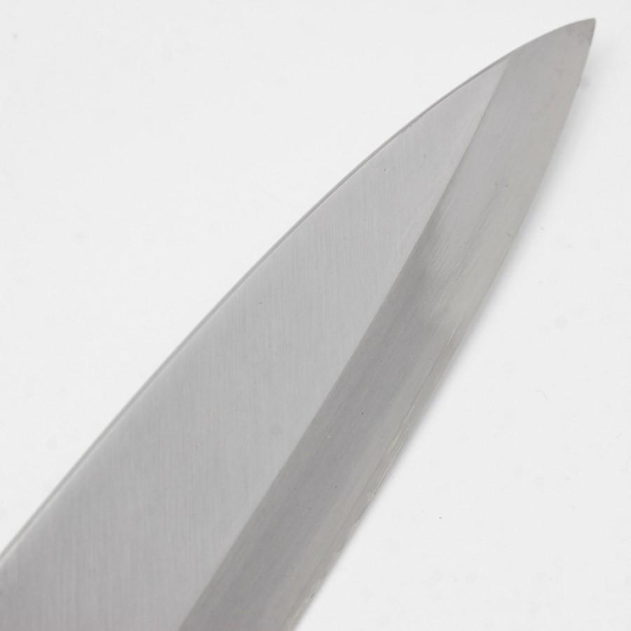 【ボーナスストア+5％】佑成 青鋼 身卸出刃包丁 七寸 栗型柄 鞘付 刃渡り約215mm 和包丁 スケナリ |  | 04