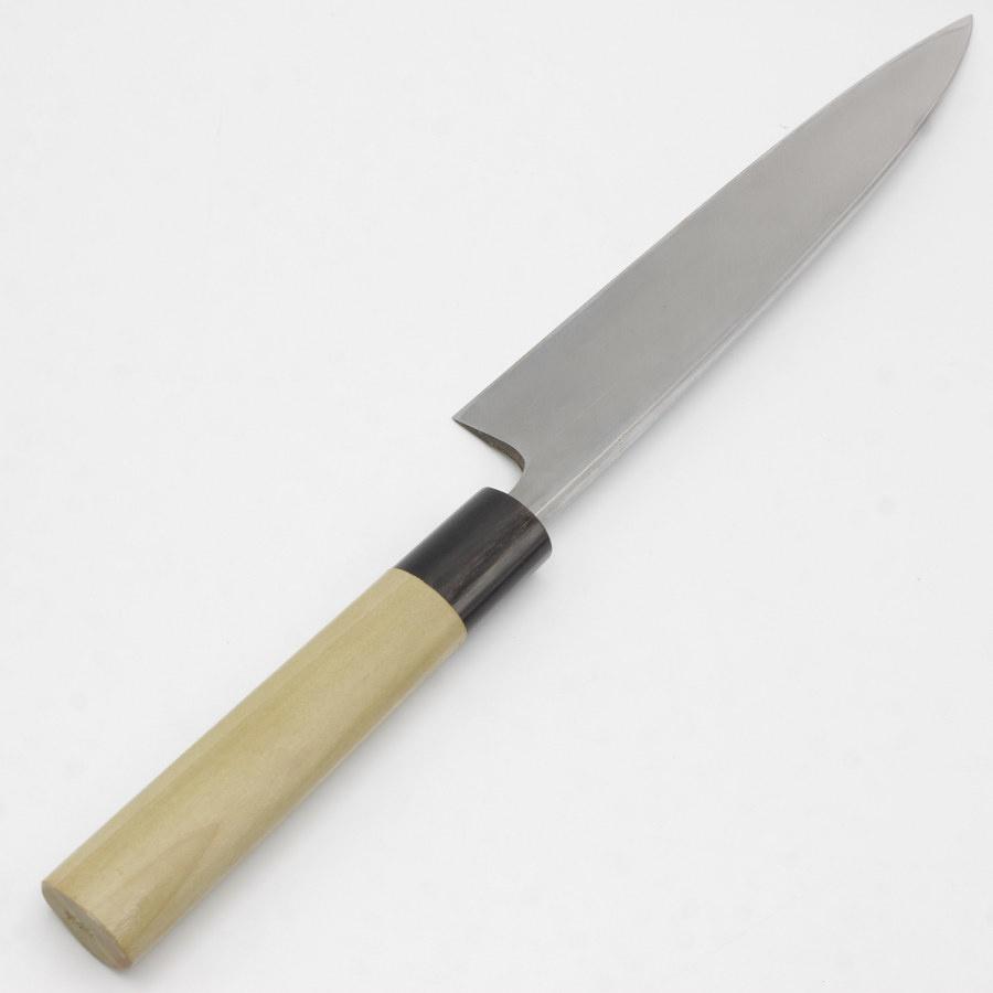 【ボーナスストア+5％】佑成 青鋼 身卸出刃包丁 七寸 栗型柄 鞘付 刃渡り約215mm 和包丁 スケナリ |  | 05