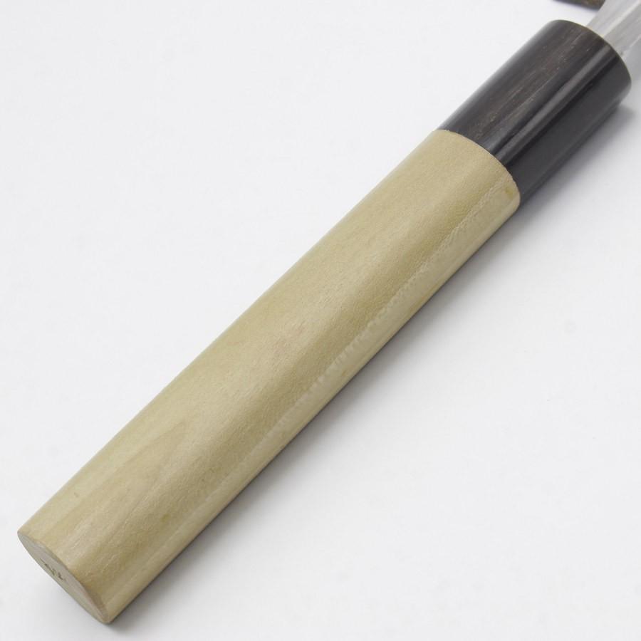 【ボーナスストア+5％】佑成 青鋼 身卸出刃包丁 七寸 栗型柄 鞘付 刃渡り約215mm 和包丁 スケナリ |  | 06