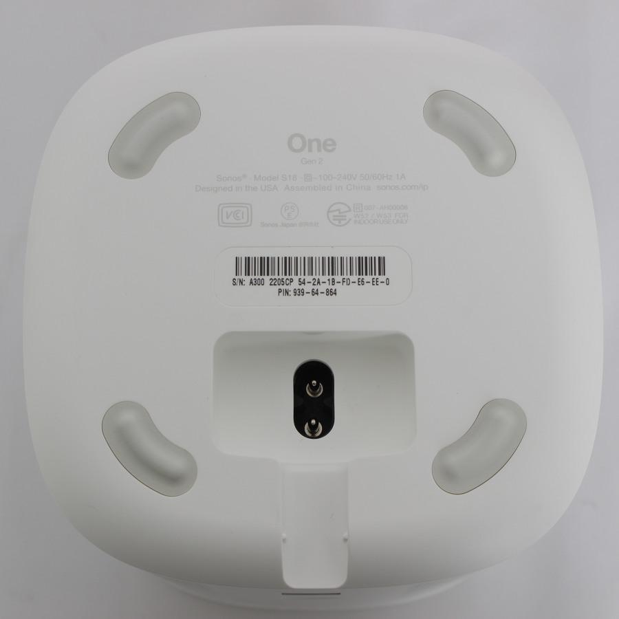 ボーナスストア+5％【美品】Sonos One Gen2 スマートスピーカー 
