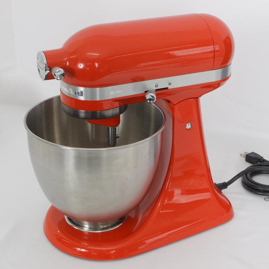 【美品】キッチンエイドミニ　KichenAid 9KSM3311XHT レッド ビヒン】キッチンエイドミニ KichenAid 9KSM3311XHT レッド