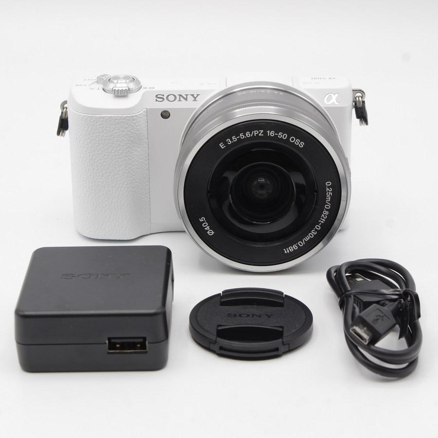 ボーナスストア+5％【美品】SONY α5100 ILCE-5100L ホワイト パワー 
