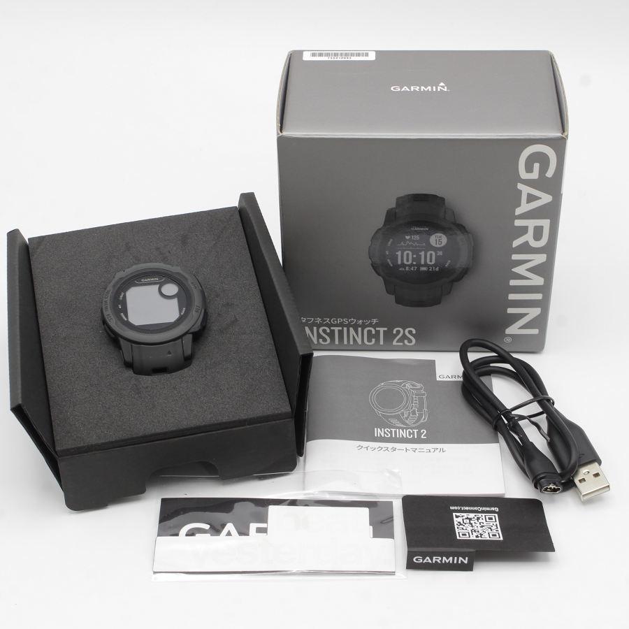 ボーナスストア+5％【美品】GARMIN Instinct 2S Graphite 010-02563-40  
