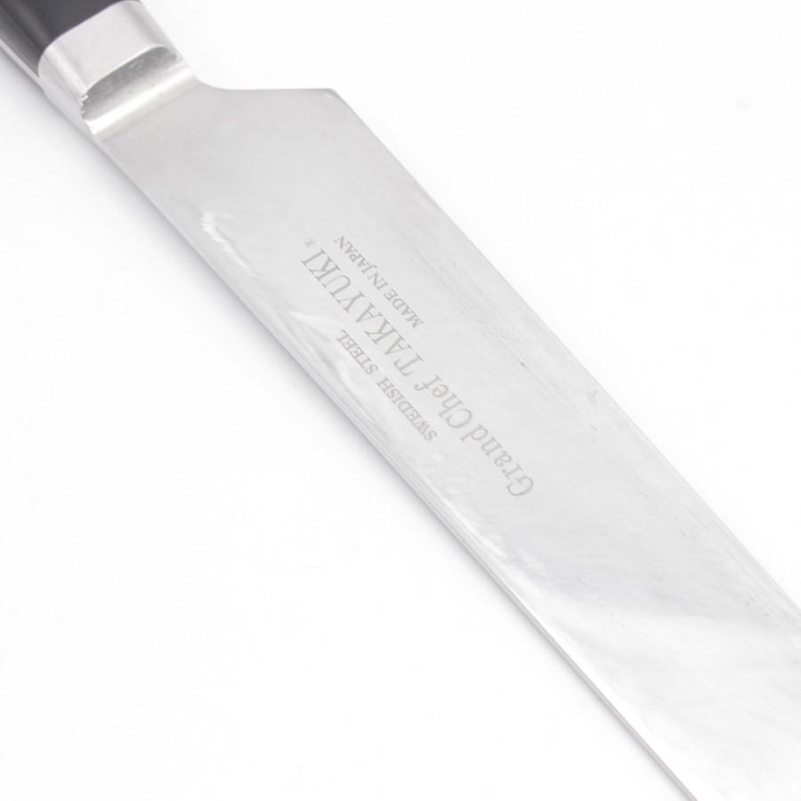 【ボーナスストア+5％】堺孝行 グランドシェフ 切付柳刃包丁 飛燕 一尺 鍔付柄 刃渡り約300mm 洋包丁 剣型柳刃 |  | 07