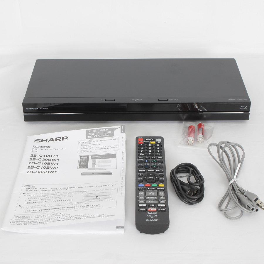 ボーナスストア+5％【美品】シャープ AQUOS ブルーレイ 2B-C05BW1 4K  
