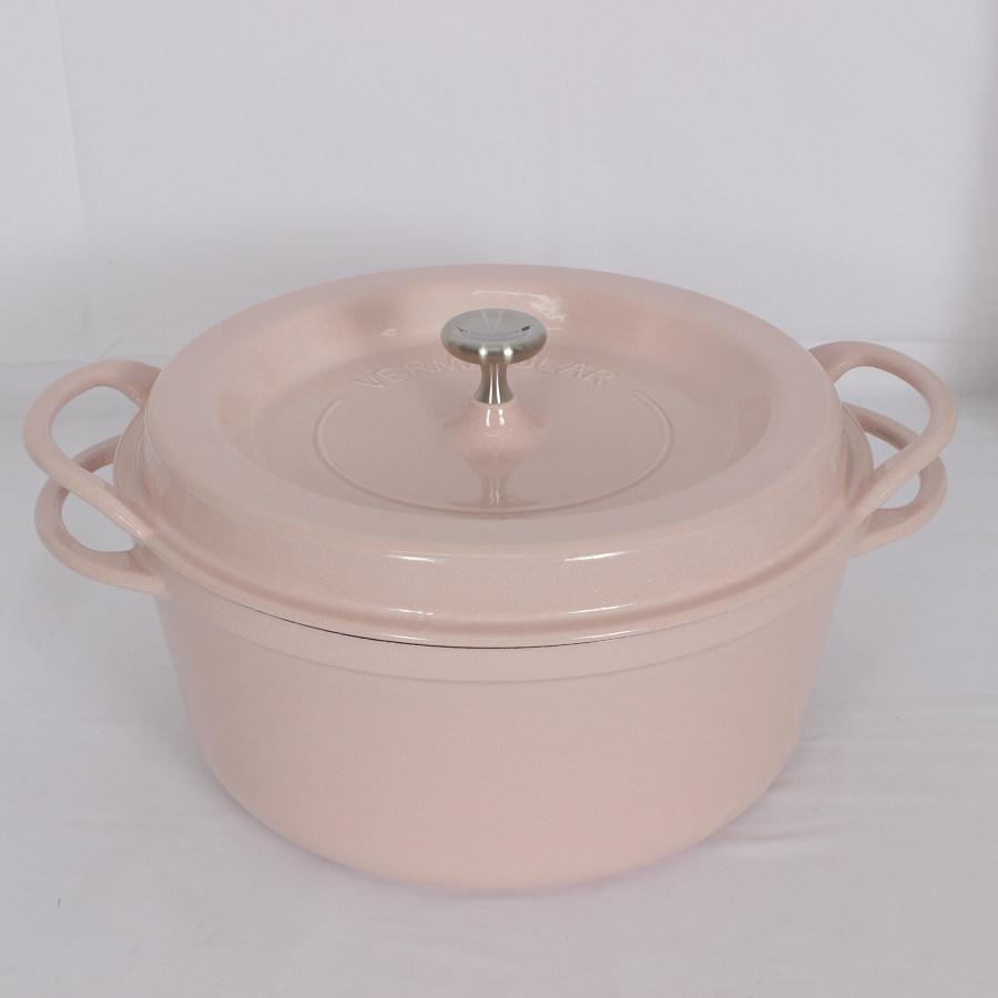 ボーナスストア+5％【新品】バーミキュラ オーブンポットラウンド 26cm パールピンク PNK26R 専用レシピブック付き 無水 ホーロー 両手鍋 VERMICULAR 本体 |  | 01