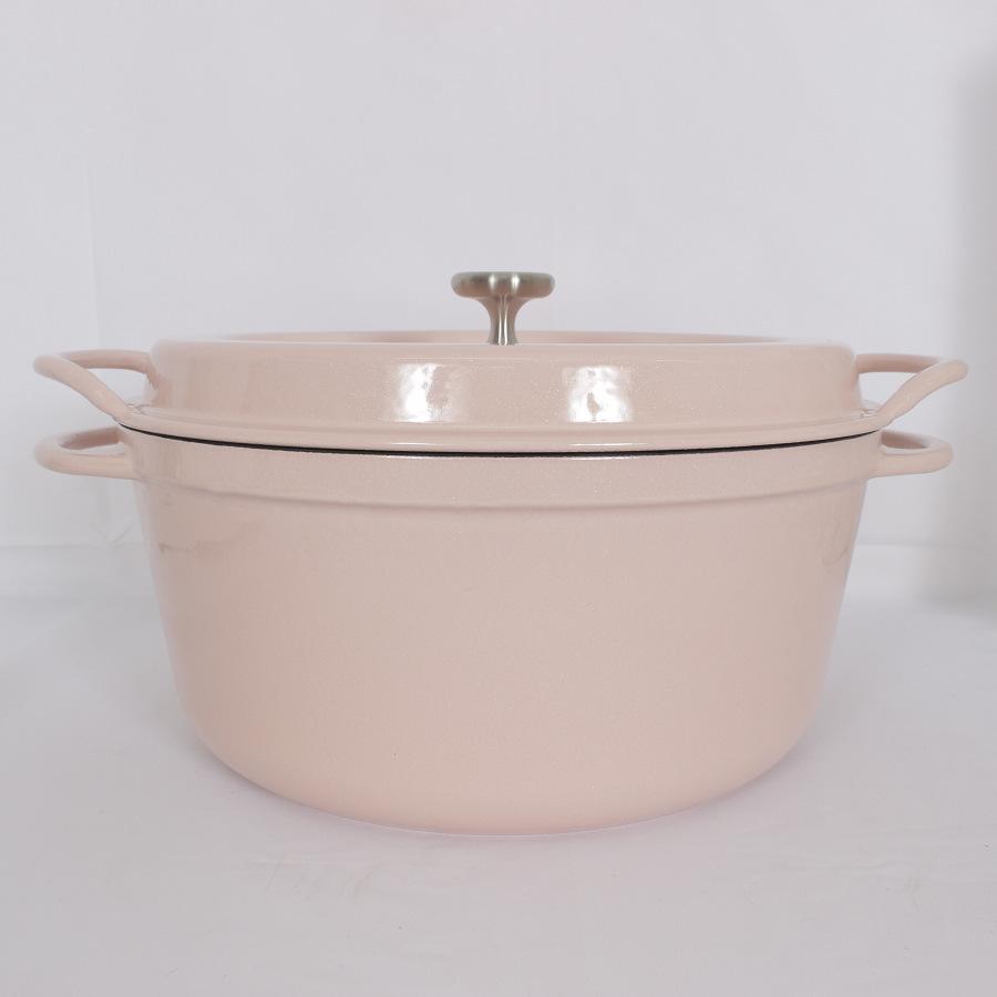 ボーナスストア+5％【新品】バーミキュラ オーブンポットラウンド 26cm パールピンク PNK26R 専用レシピブック付き 無水 ホーロー 両手鍋 VERMICULAR 本体 |  | 03